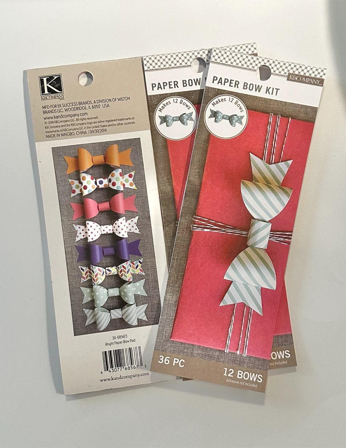 Set of 3 Paper Bow Kits