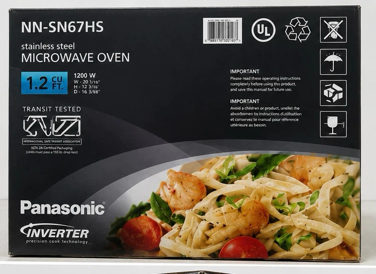Brand New Panasonic 1200W Inverter Steel Microwave - photo 2