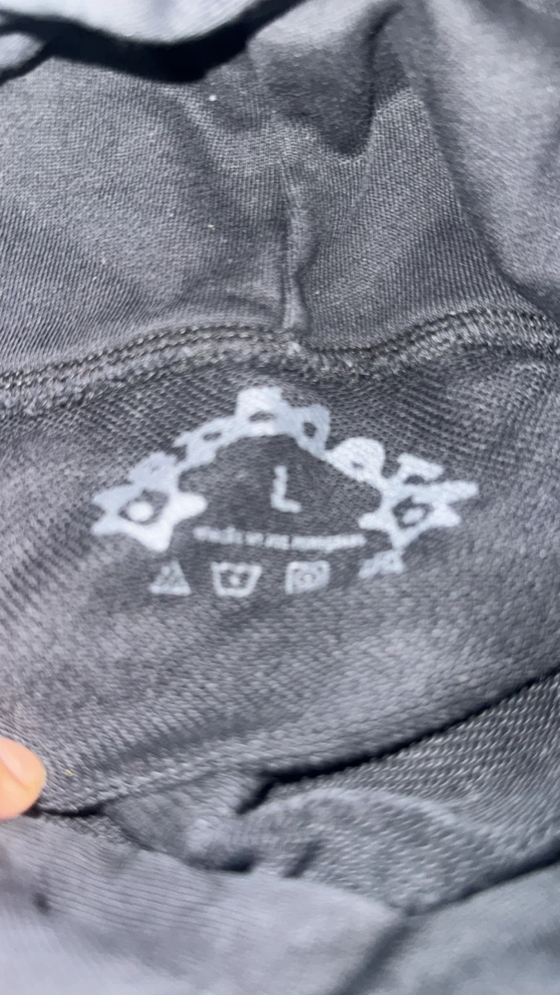 Black Hoodie with Spiderweb Graphic - photo 2