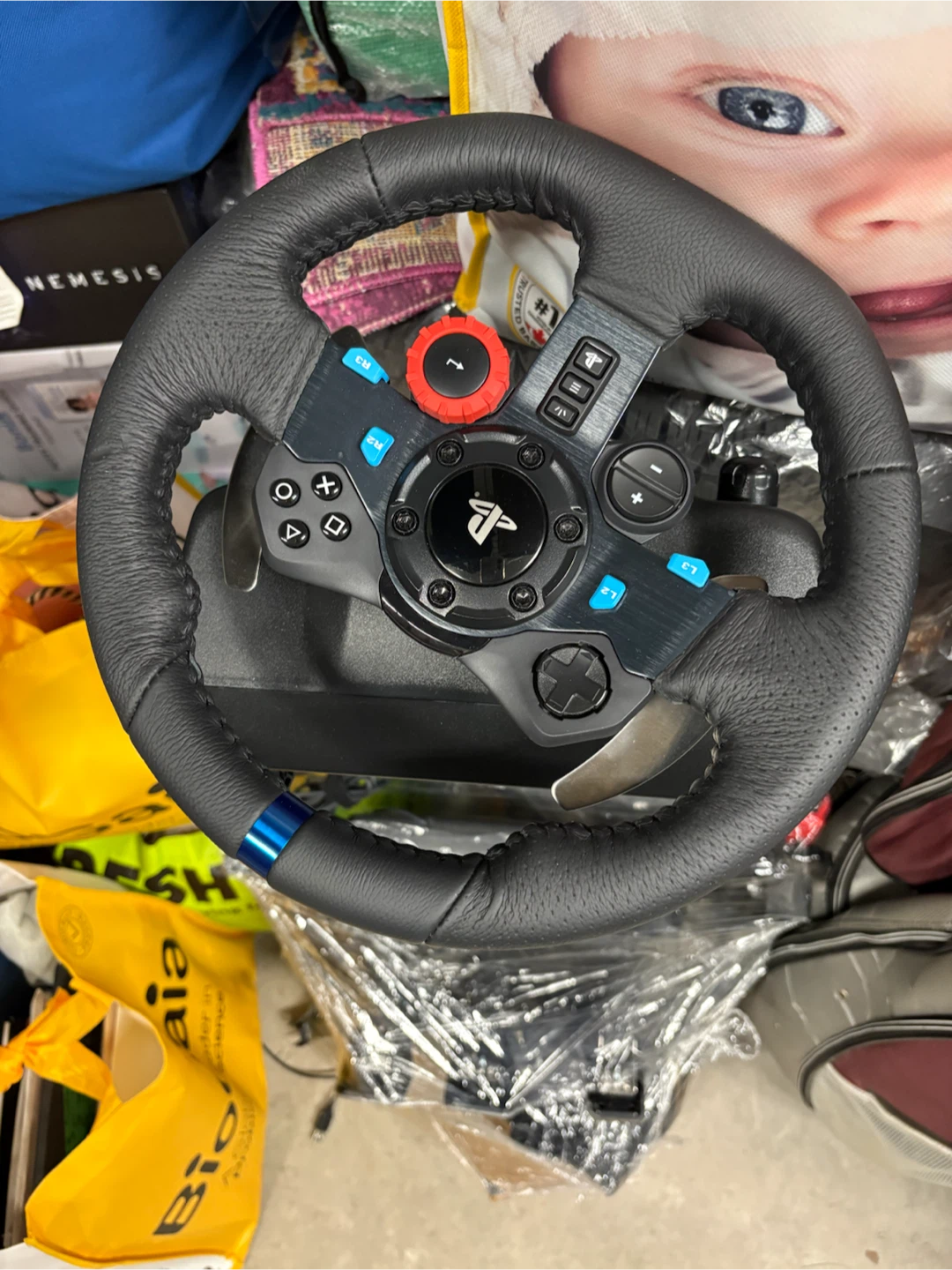 Logitech G29/G923 Racing Wheel Simulator with Foldable Stand
