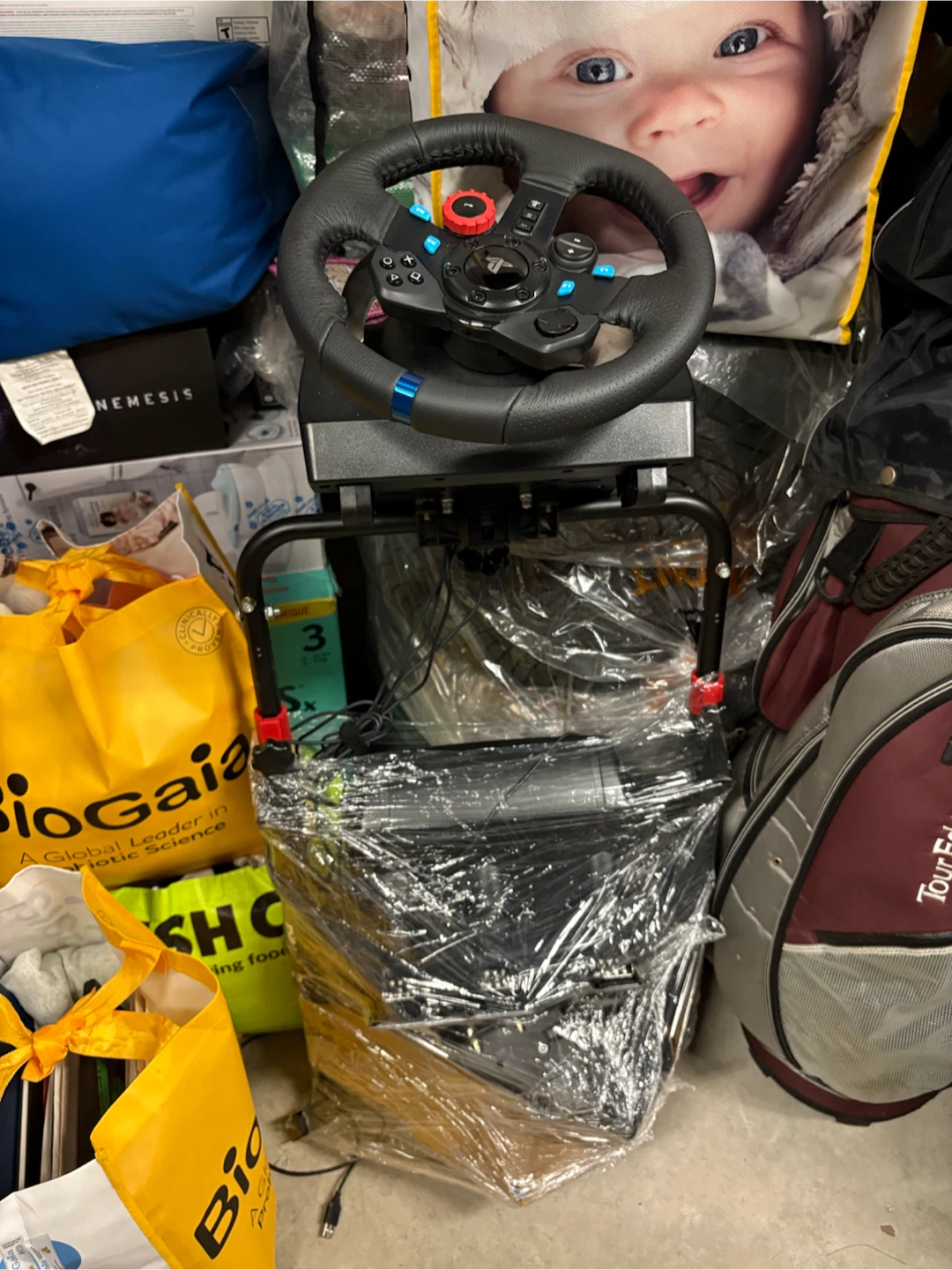 Logitech G29/G923 Racing Wheel Simulator with Foldable Stand - photo 3