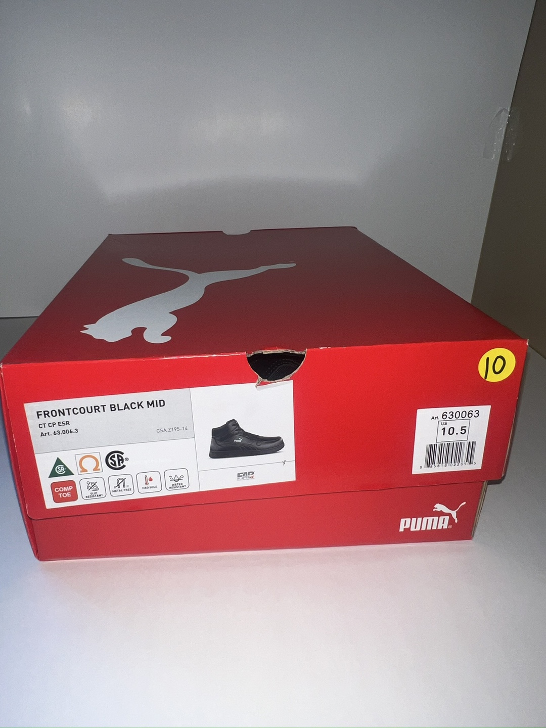 Puma Frontcourt Black Mid Shoes - photo 4