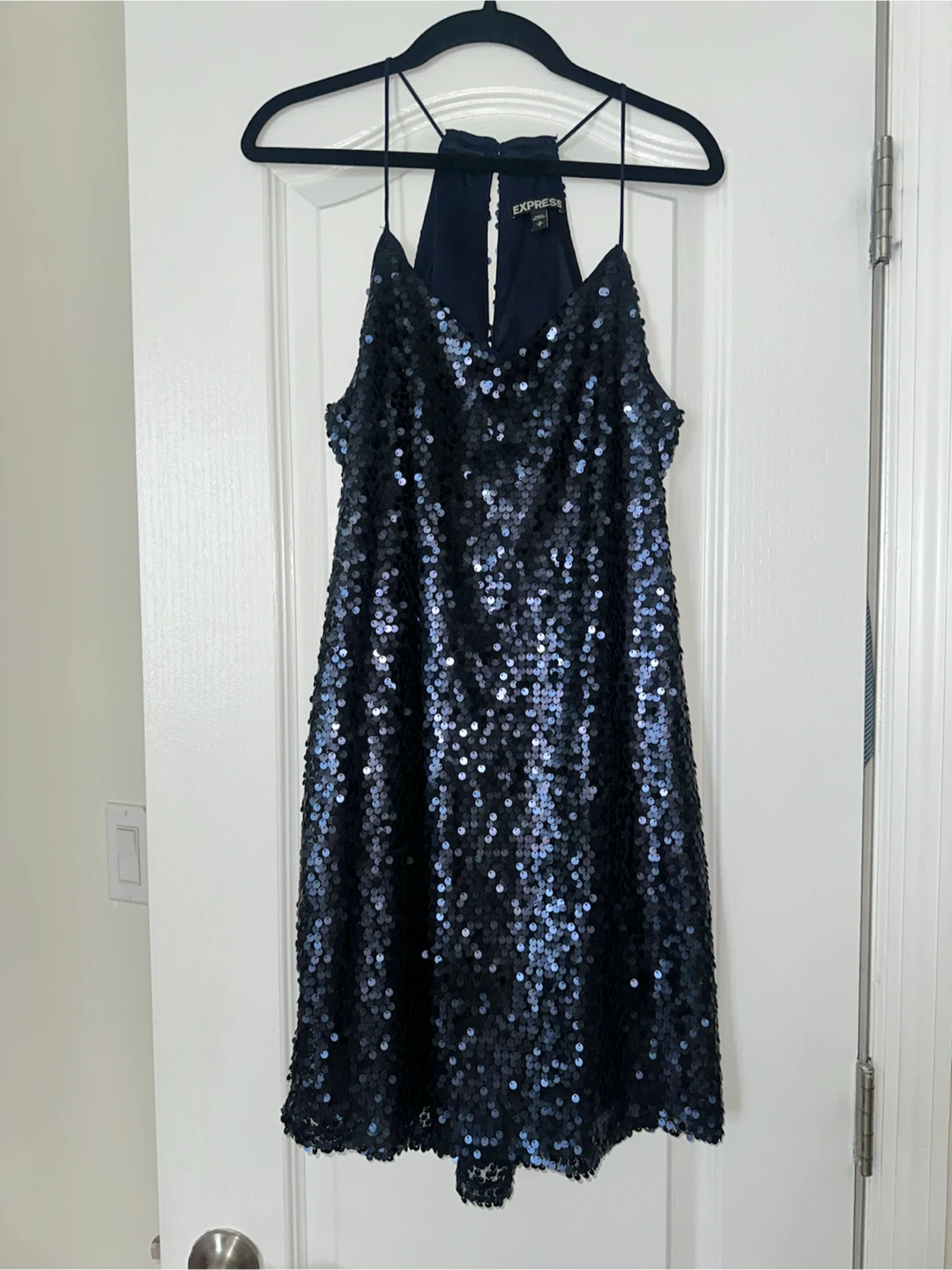 Express Navy Sequin Mini Dress - photo 3