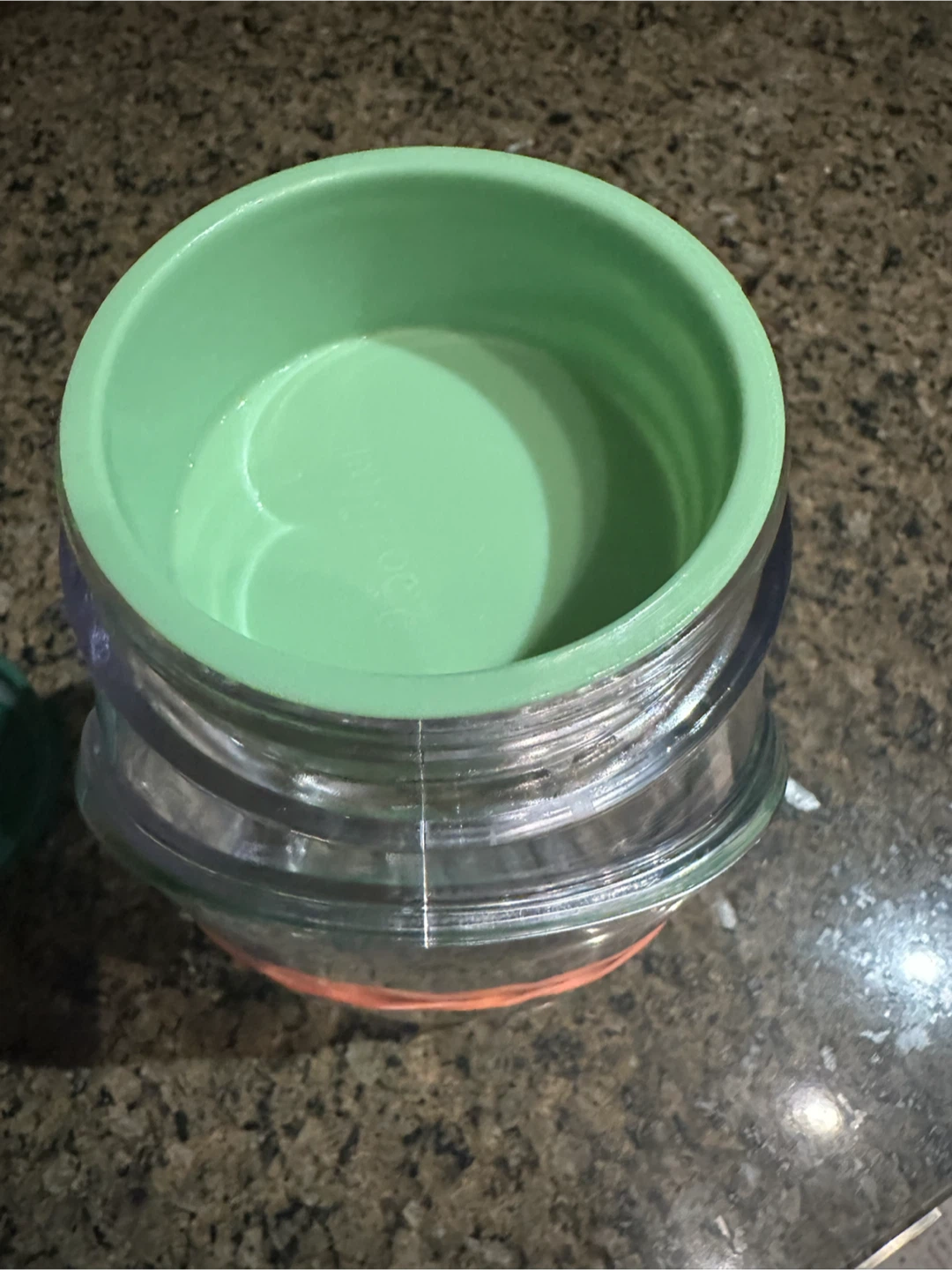 Clear Plastic Container with Green Lid - photo 4