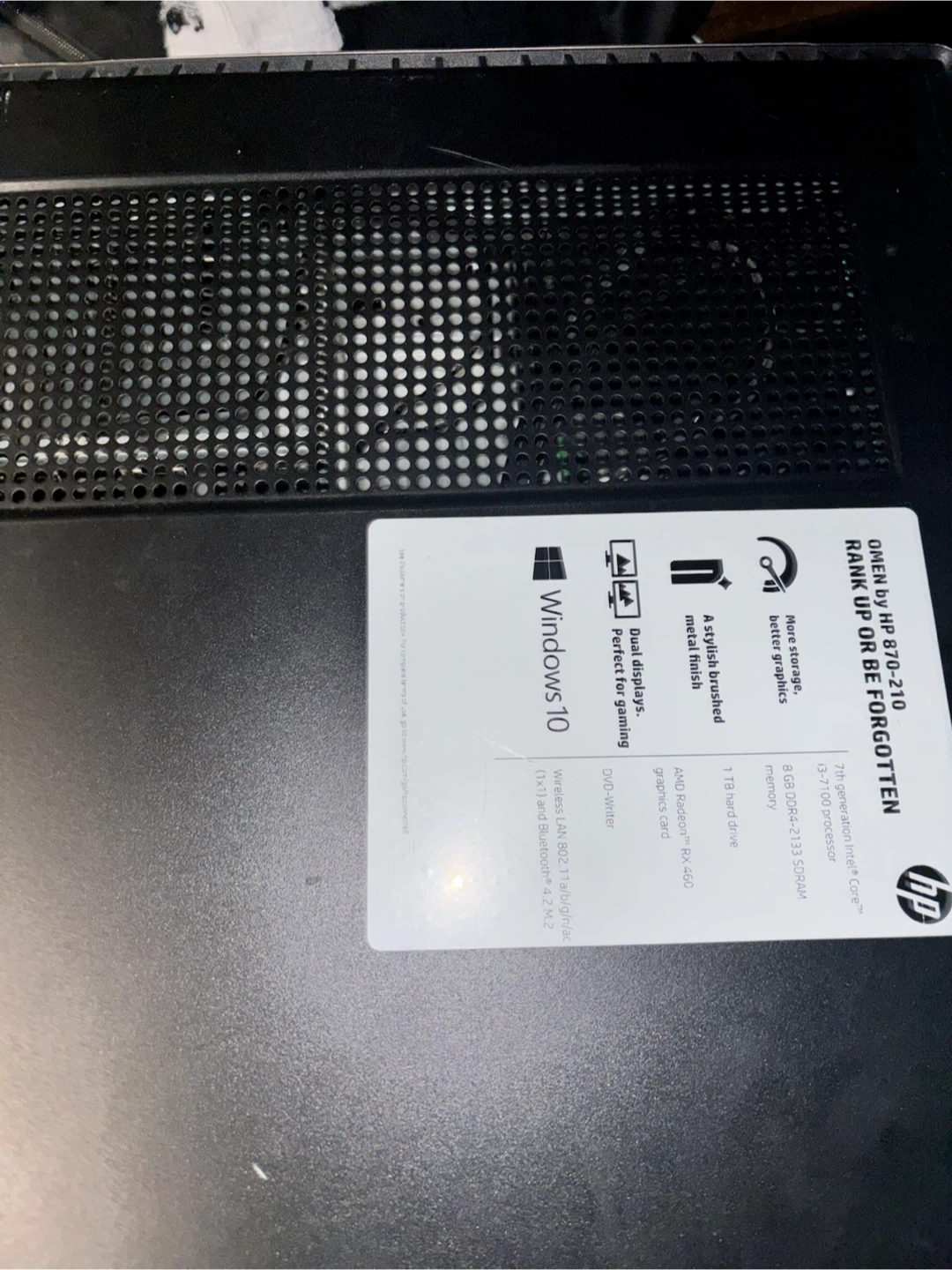 HP OMEN 870-210 Desktop Computer