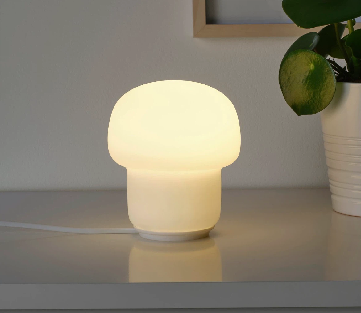 Free white bulb. Mushroom Table Lamp - photo 2
