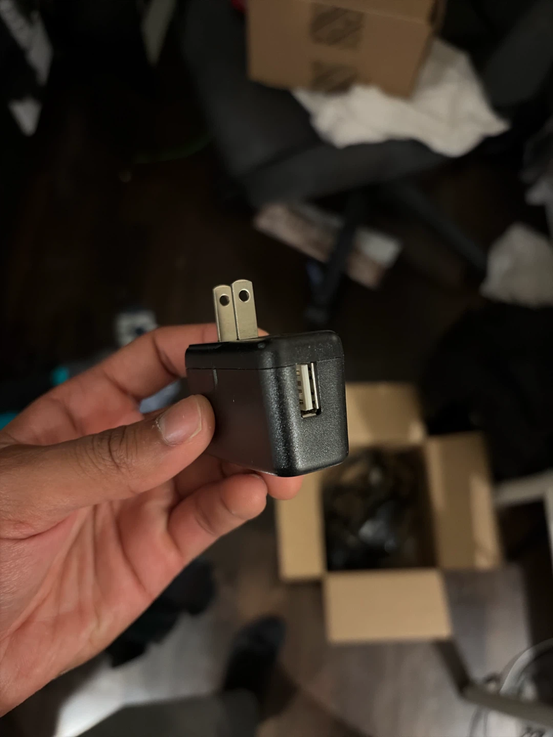 Black USB Wall Charger Adapter