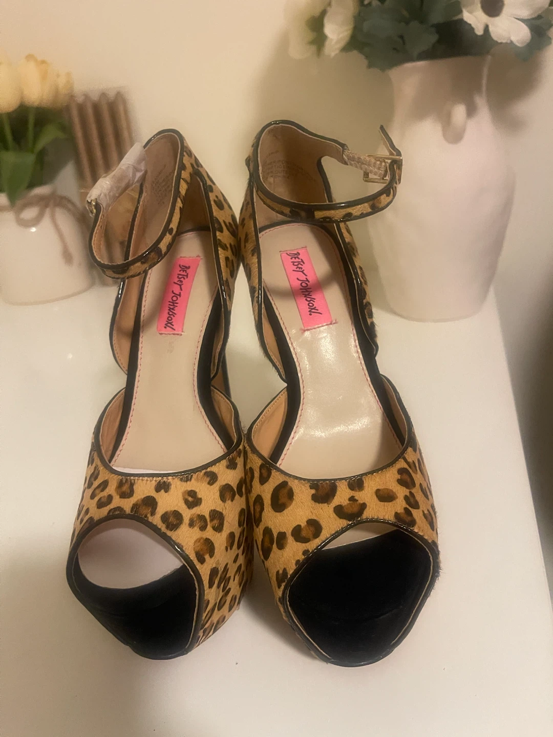 Betsey Johnson Leopard Print Heels