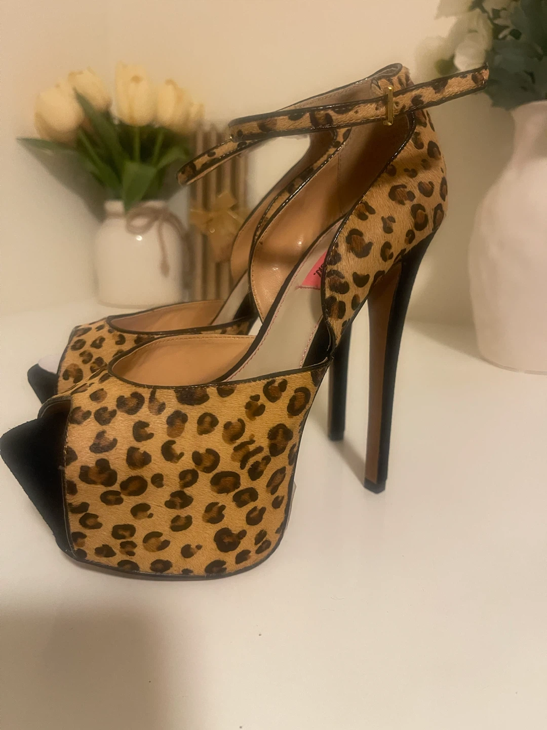 Betsey Johnson Leopard Print Heels - photo 3