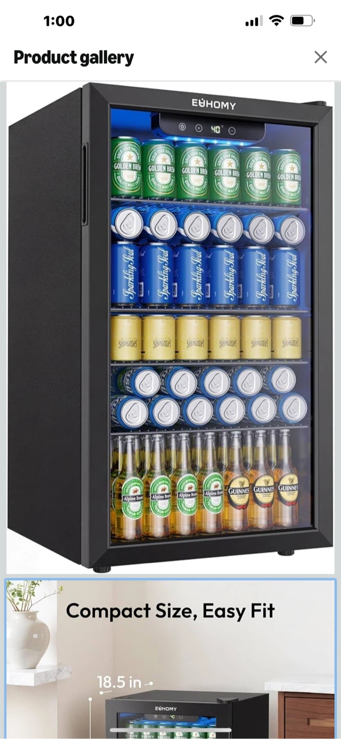 New Mim Refrigerator Cooler with glass door - photo 2