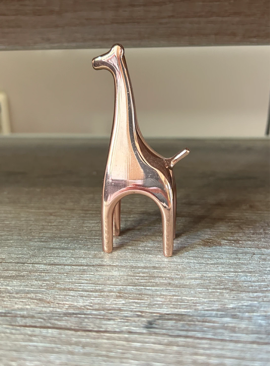 Rose Gold Giraffe Figurine