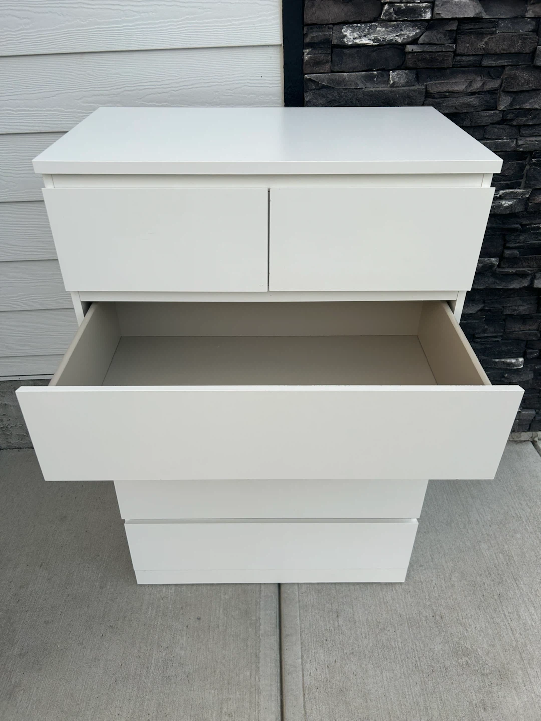 IKEA MALM Tall dresser with 6 drawers white - photo 3
