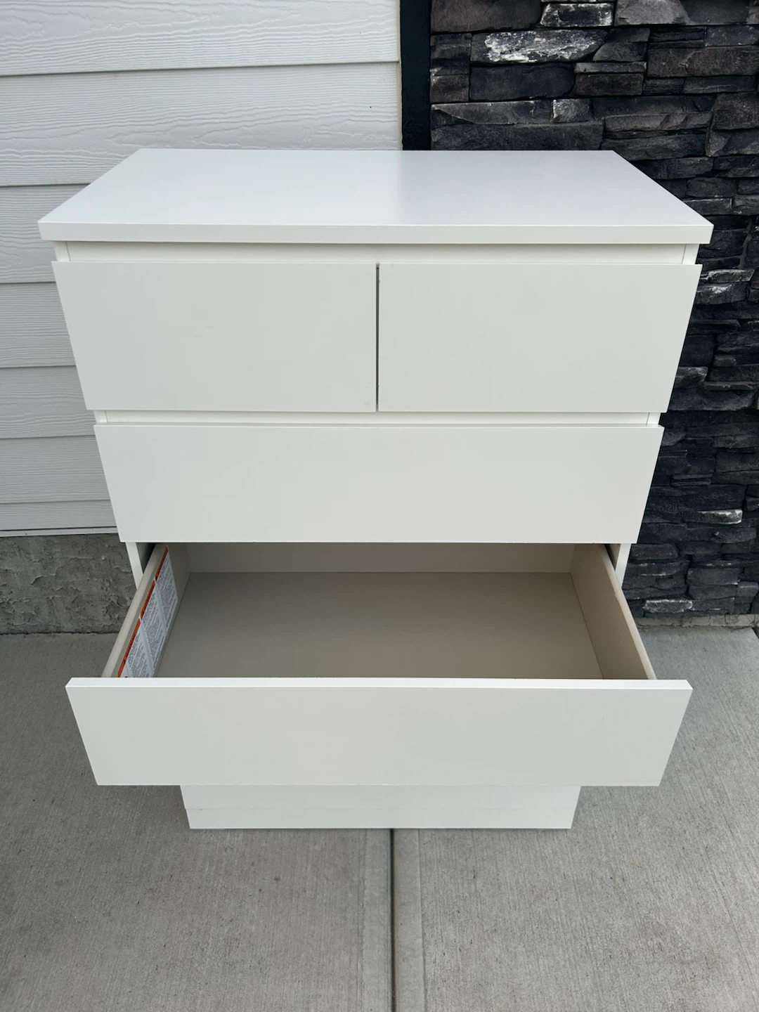 IKEA MALM Tall dresser with 6 drawers white - photo 4