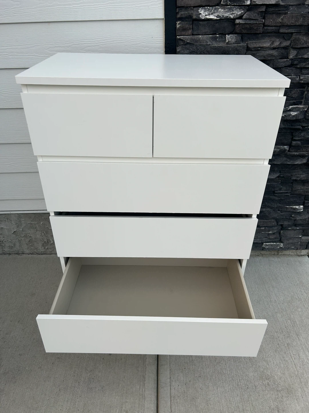 IKEA MALM Tall dresser with 6 drawers white - photo 5