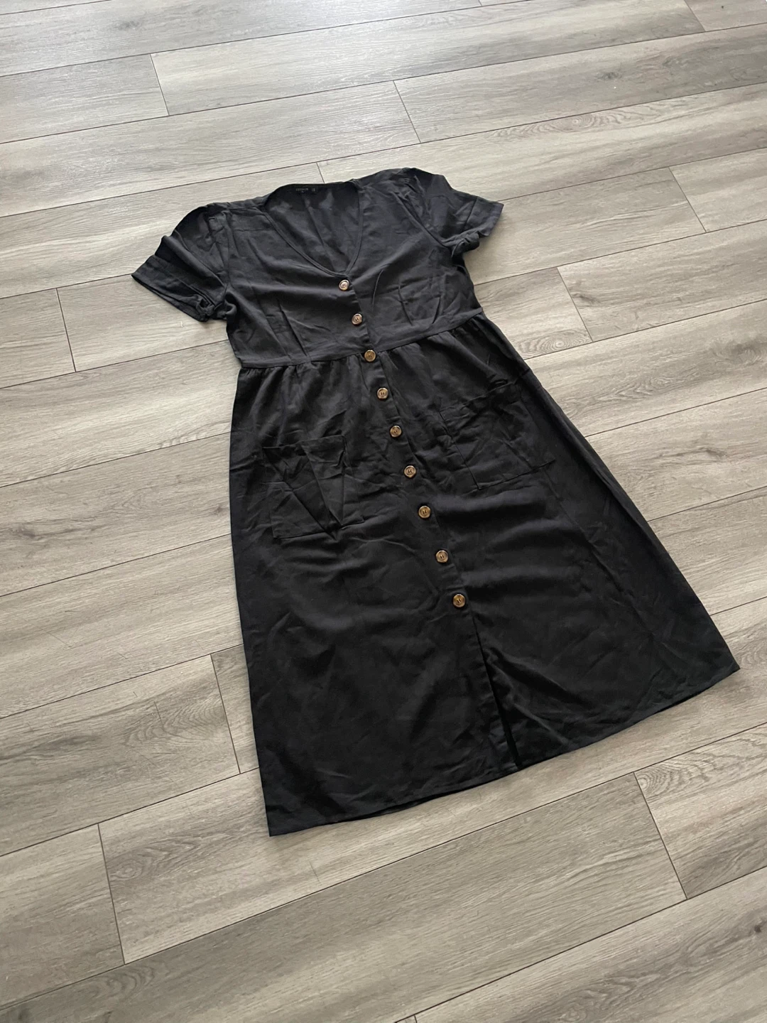 Black Button-Up Dress - photo 4
