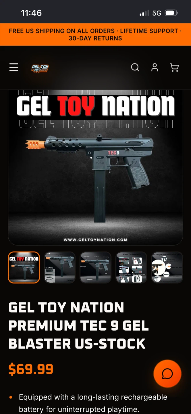 Emerbu Tec9 Gel Ball Blaster