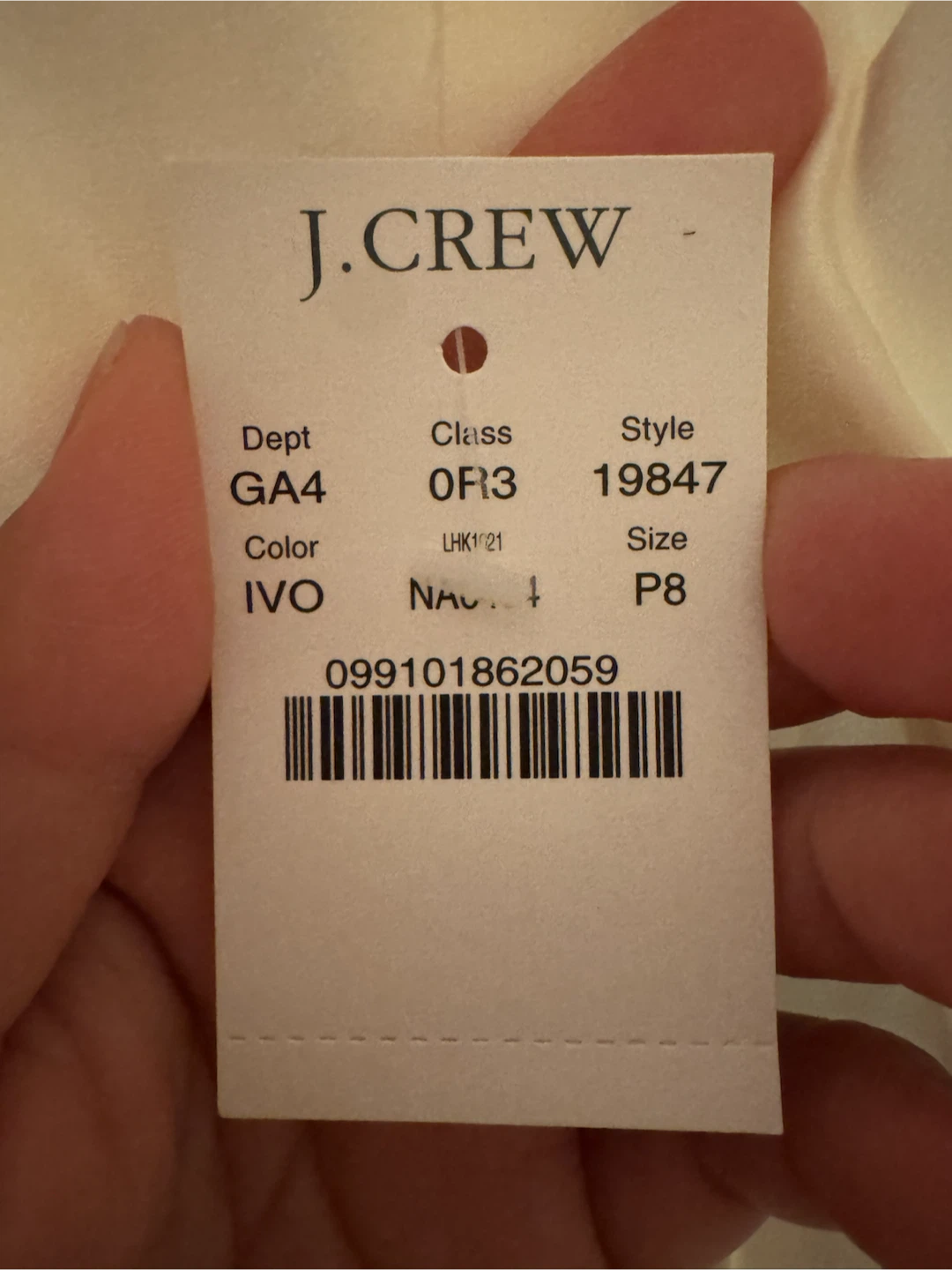 J.Crew 100% Silk Ivory Maxi Dress - Size 8 Petite - photo 4