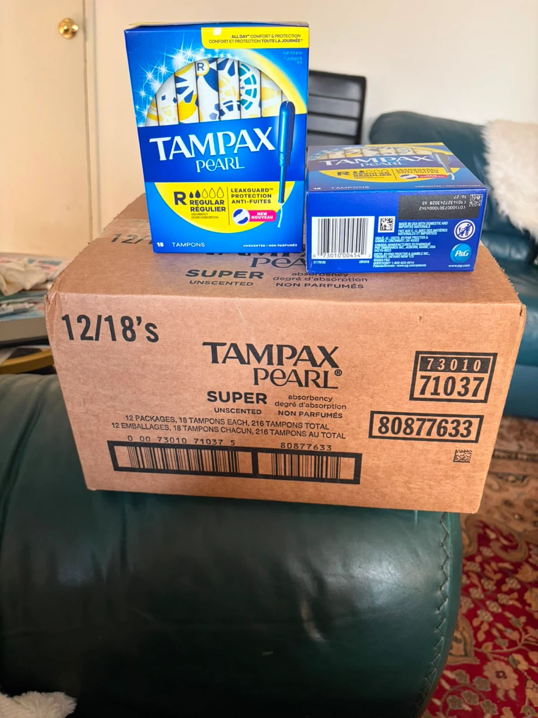Tampax Pearl Super Unscented Tampons