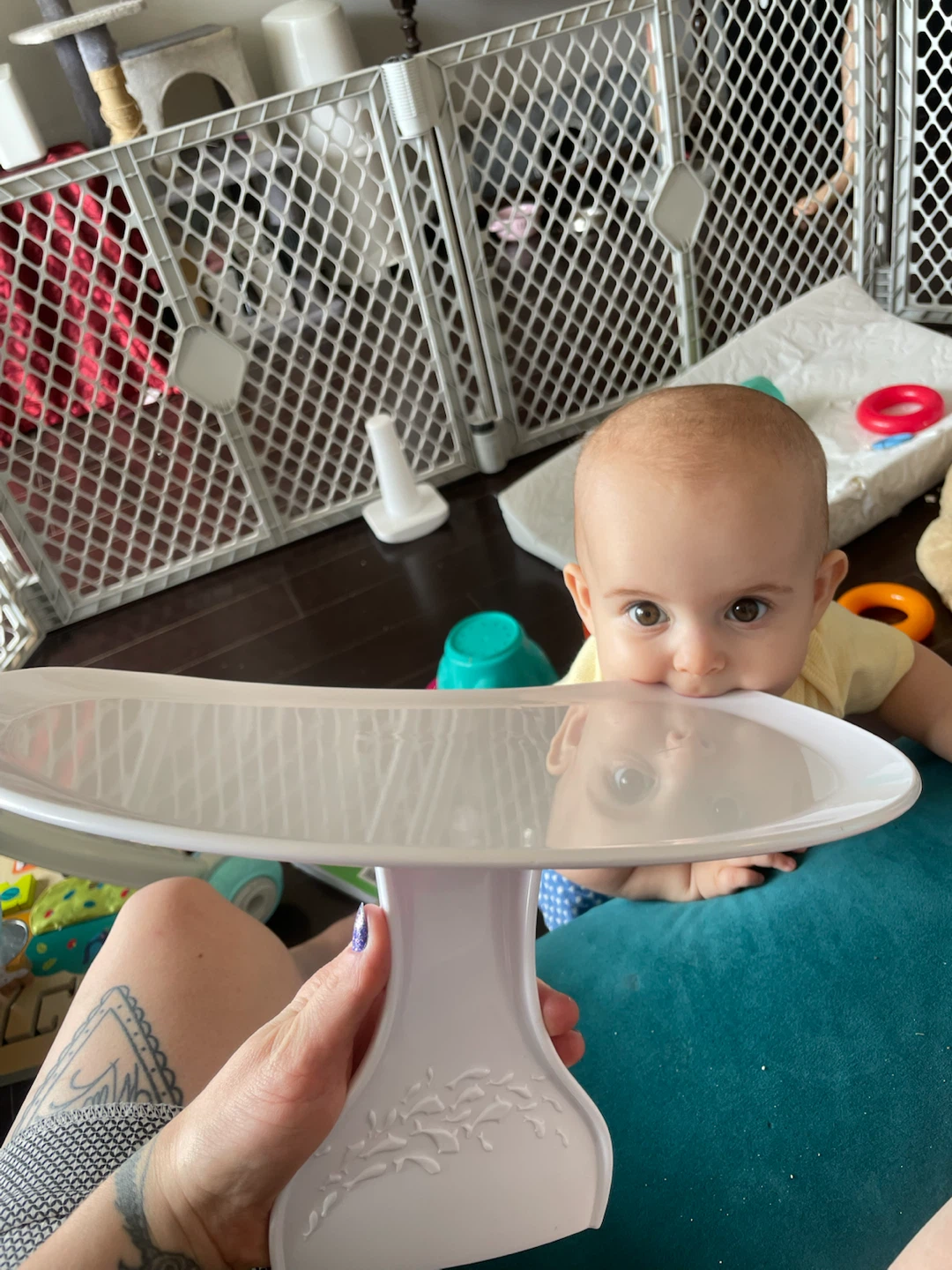 Baby Floor Seat With Tray Bumbo