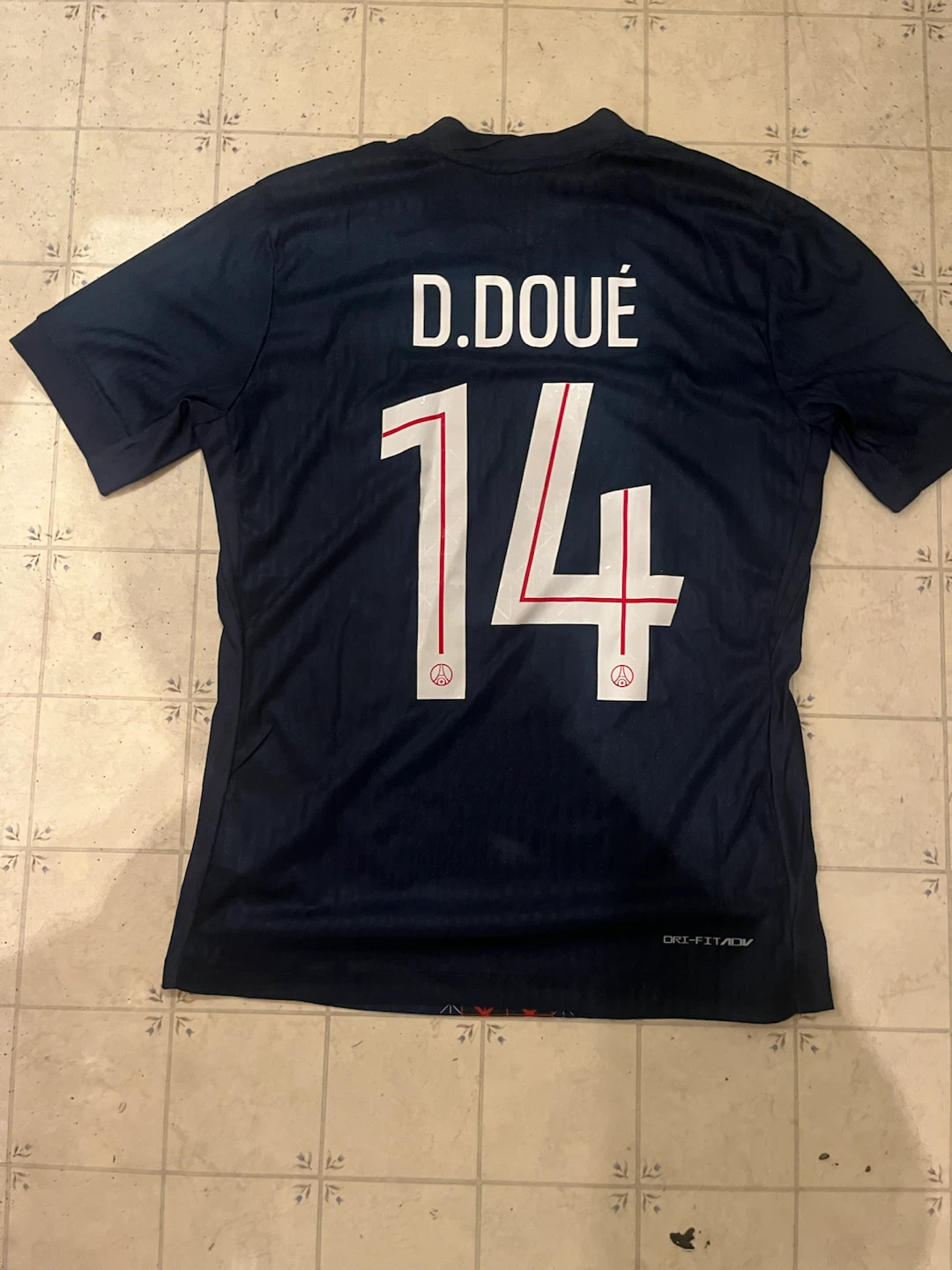 Paris Saint-Germain PSG D. Doué Soccer Jersey - photo 2