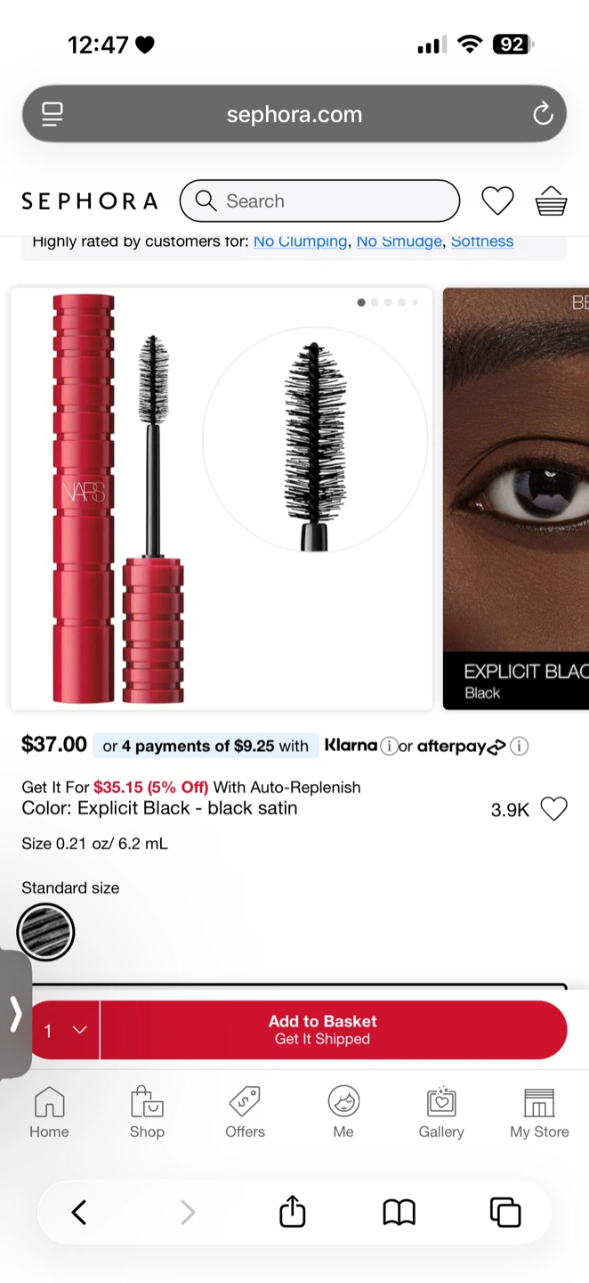 NARS Climax Mascara - Explicit Black