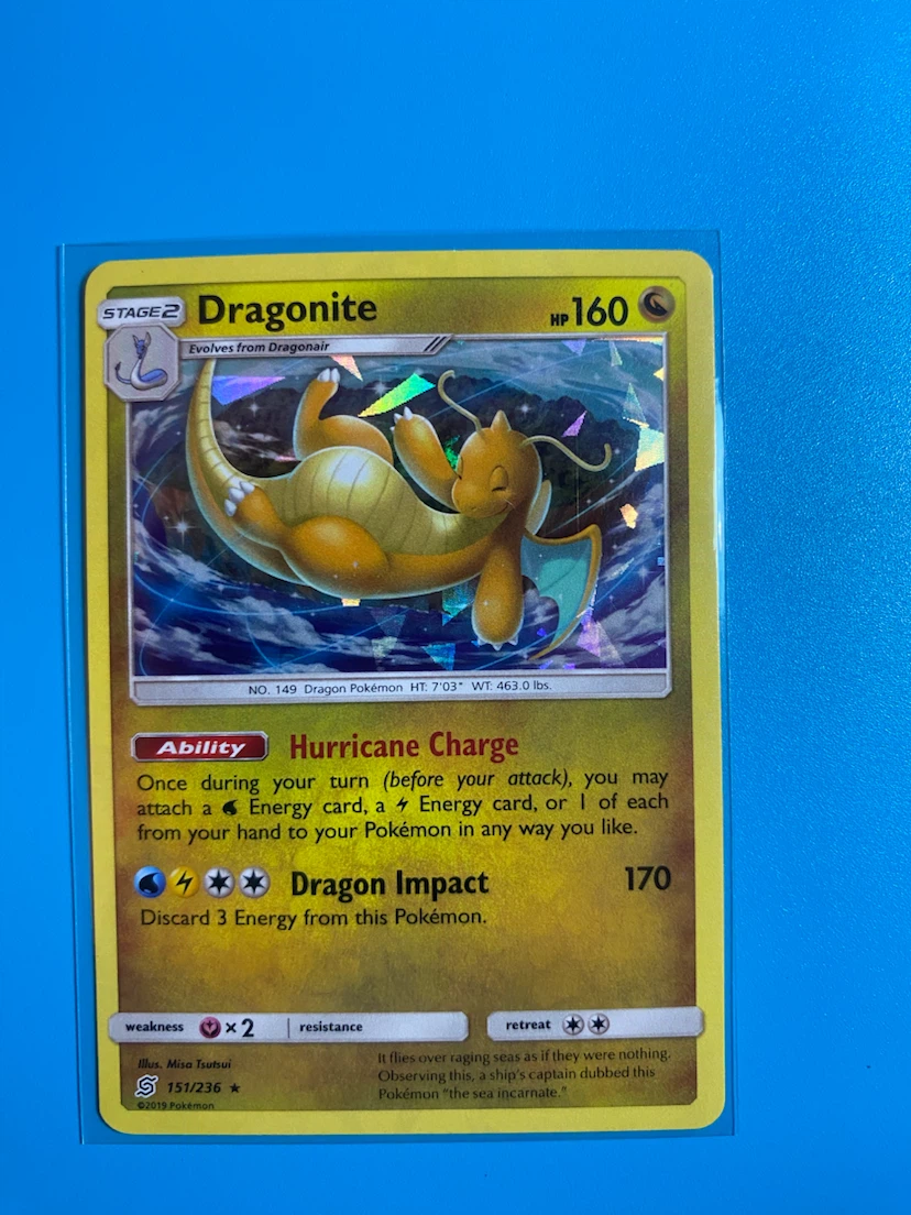 Dragonite Cracked Ice Holo 151/236 Pokemon Card