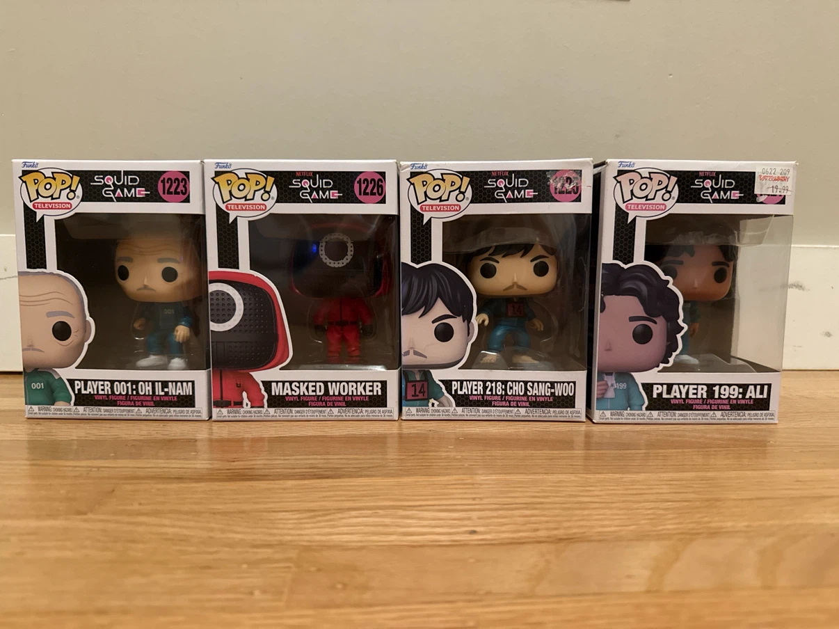 Funko Pop! Squid Game Vinyl Figures (Set of 4)