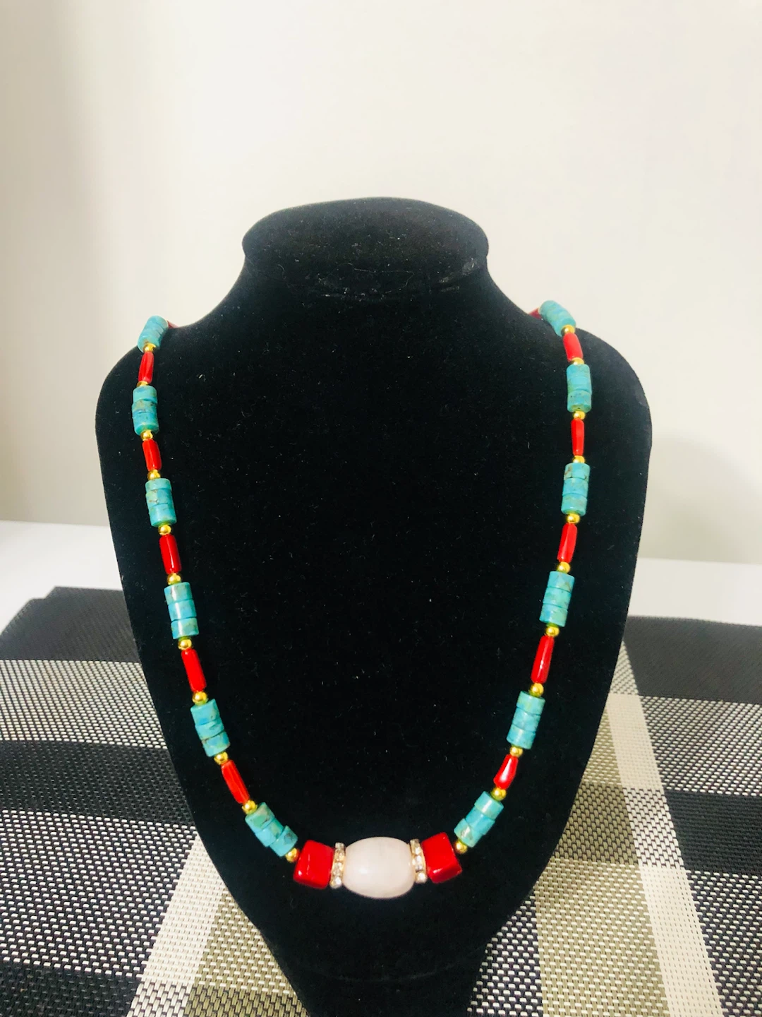 LA-RAZIEL Authentic Natural Turquoise Necklace