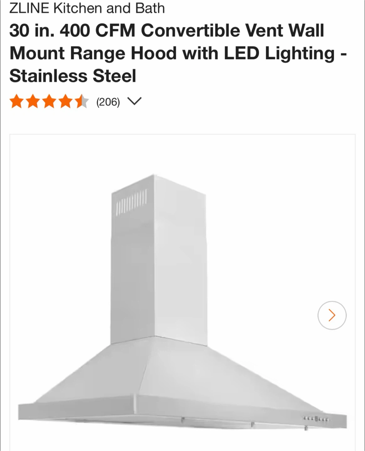 ZLINE 60 in. 700 CFM Ducted Vent Wall Mount Range Hood - photo 4