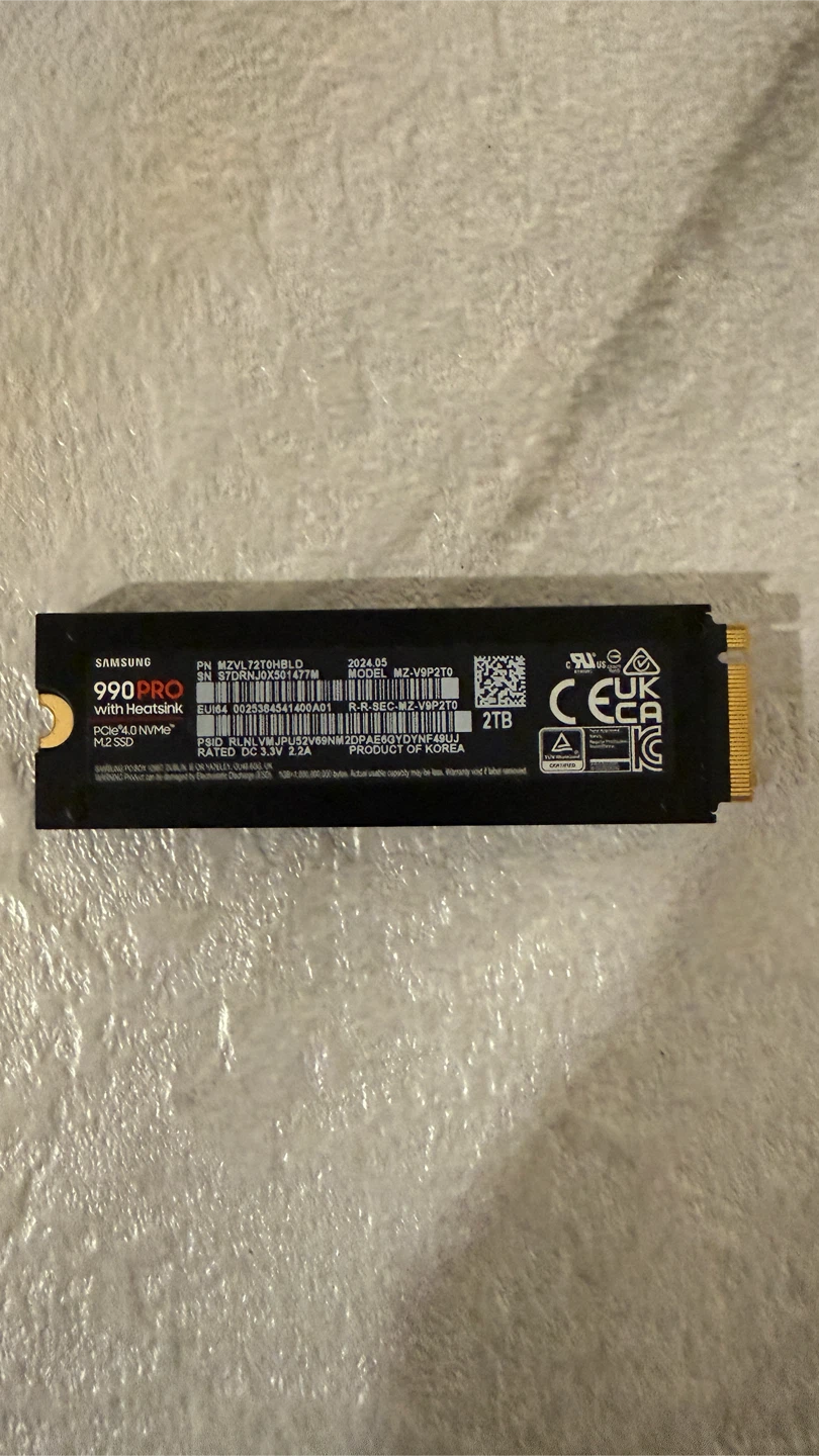 Samsung 990 Pro 2TB M.2 NVMe SSD with Heatsink - photo 2