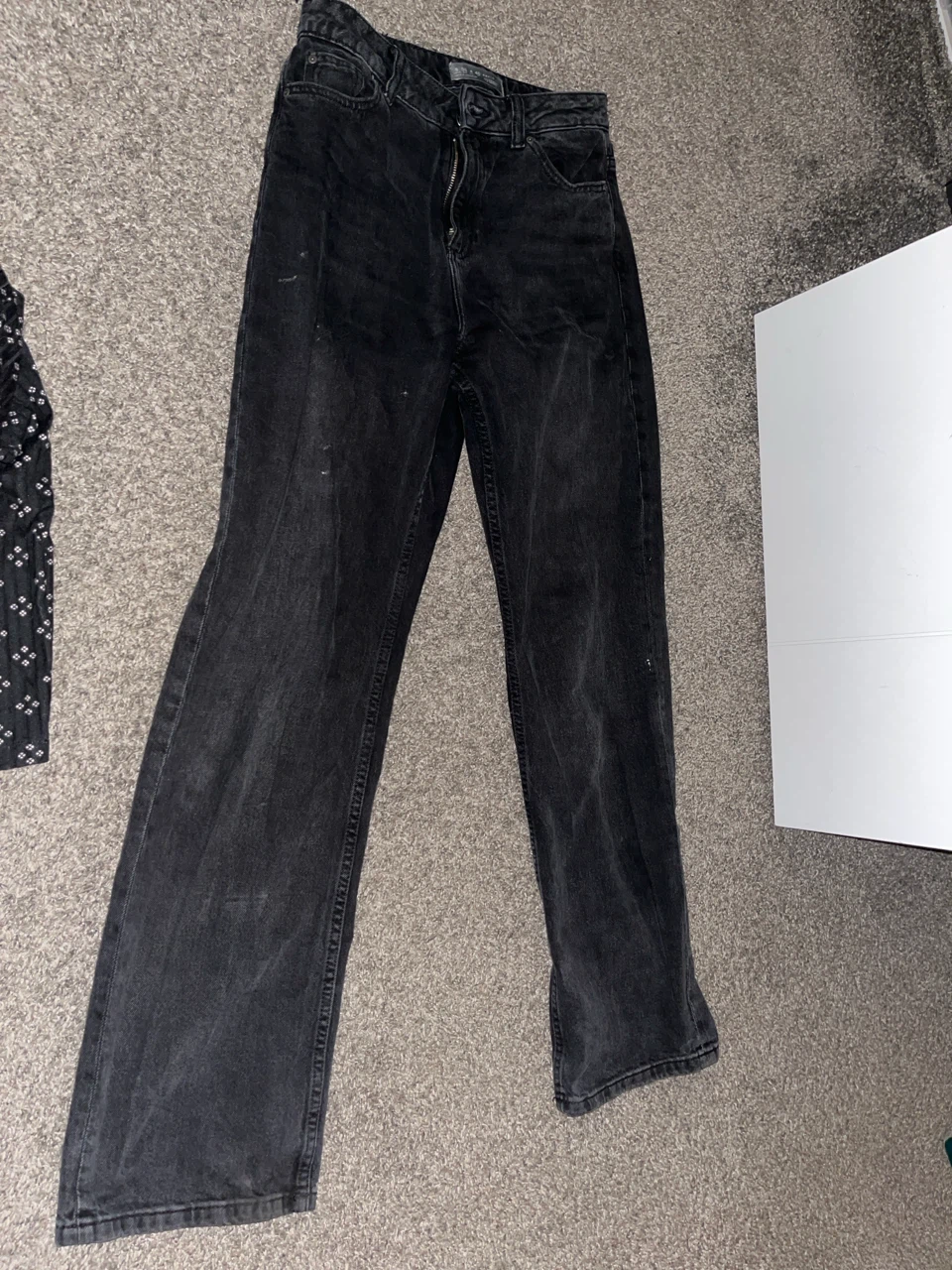 Primark Wide leg Mid Rise Denim Co. Black Jeans - photo 2