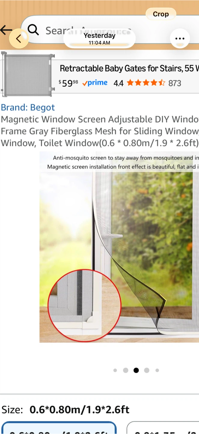 Begot Magnetic Window Screen Mesh DIY Kit - photo 2
