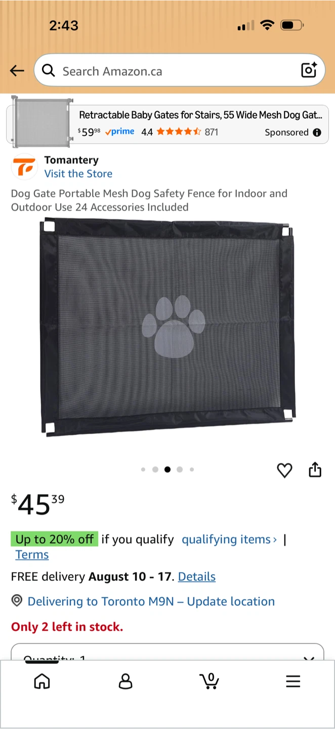 Portable Mesh Dog Safety Fence Gate - photo 4