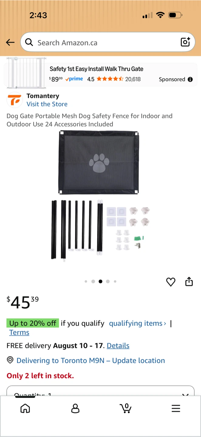 Portable Mesh Dog Safety Fence Gate - photo 5