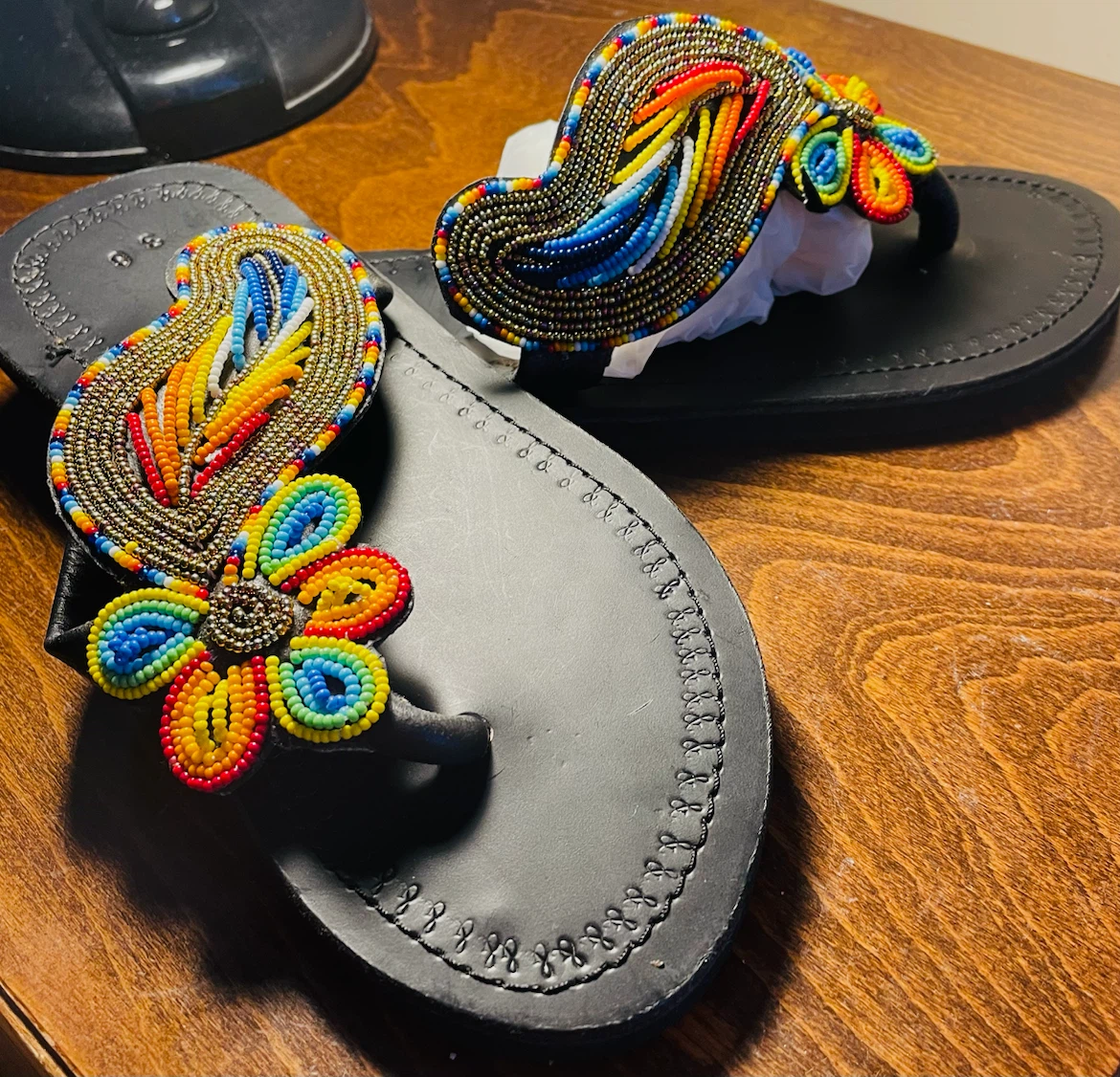 Beaded Flip Flop Sandals - photo 2