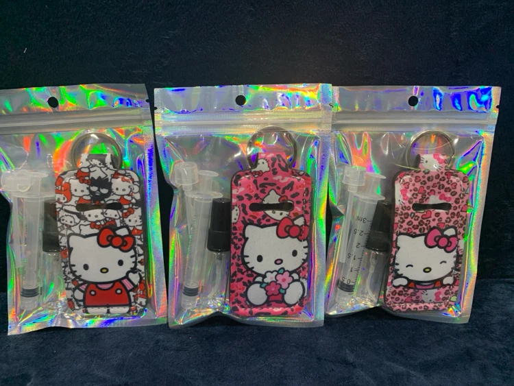 Hello Kitty Keychain with Syringe and Vial Set
