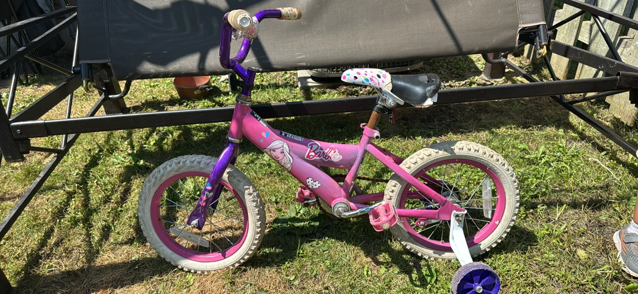 Pink Barbie Kids Bike