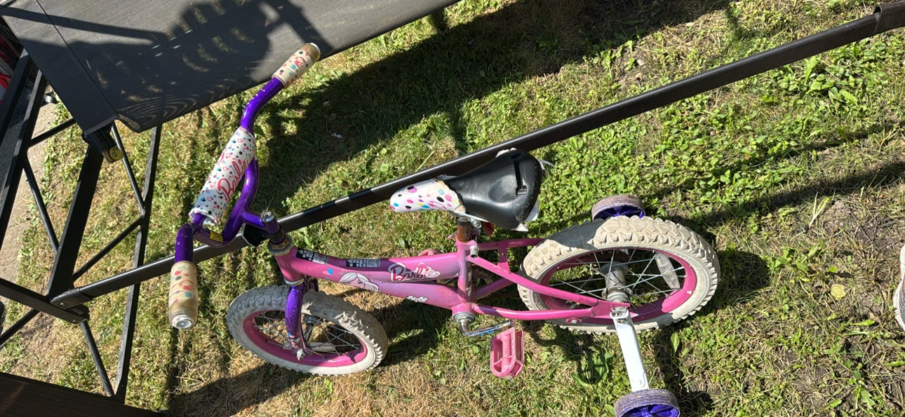 Pink Barbie Kids Bike - photo 2