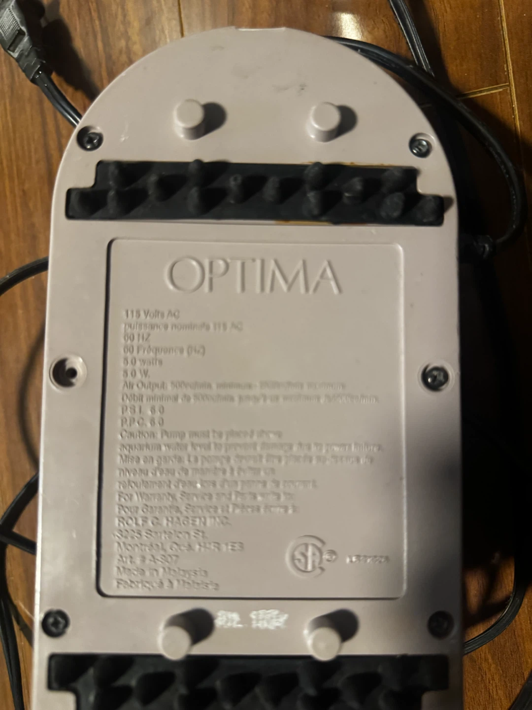 Optima Aquarium Air Pump - photo 3