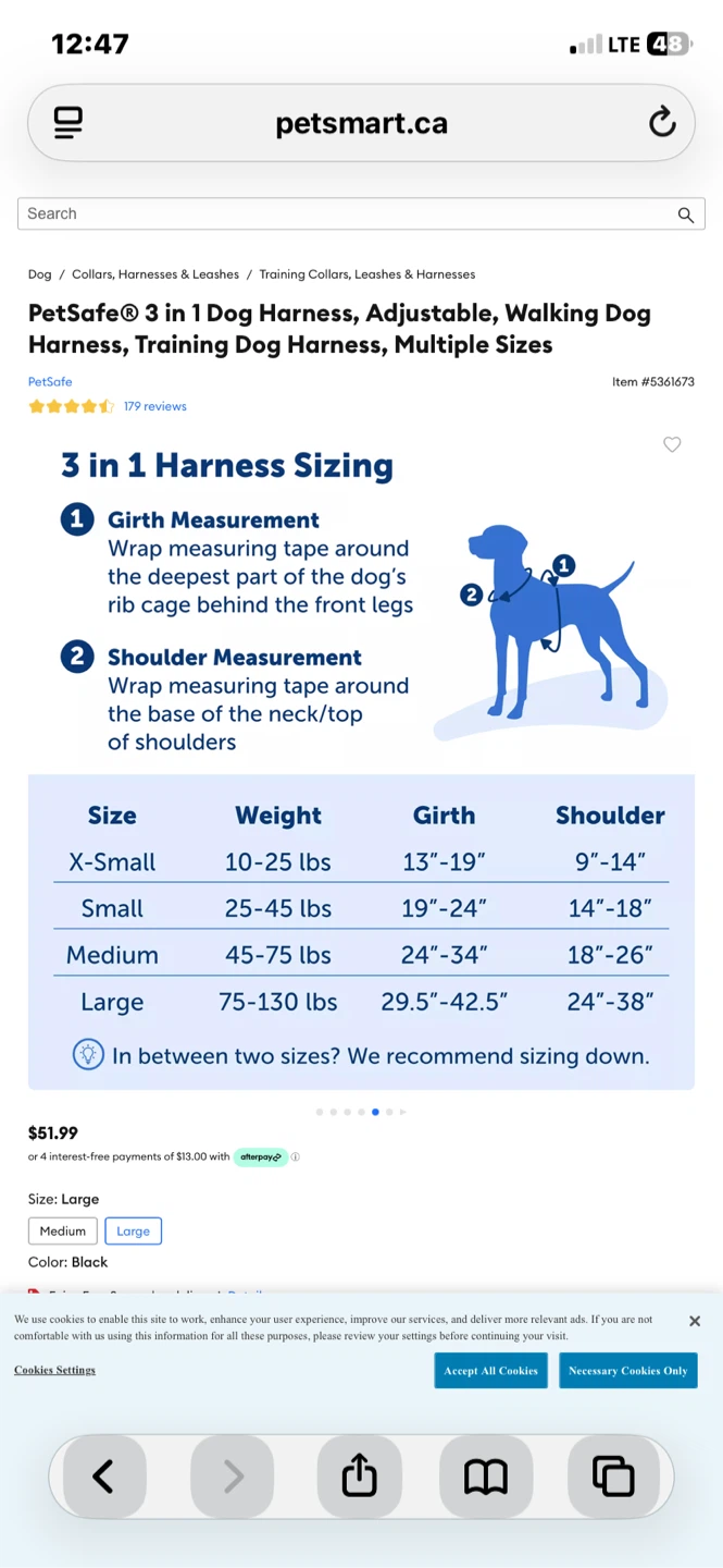Pet safe Deluxe no pull harness size large - photo 3