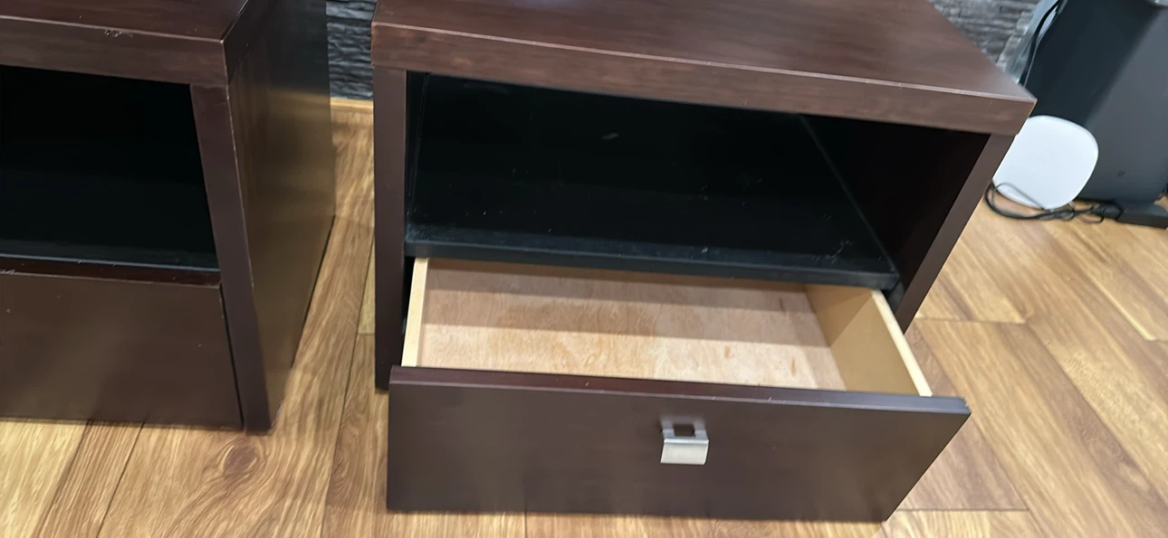 Dark Brown Nightstands - Set of 2 - photo 2