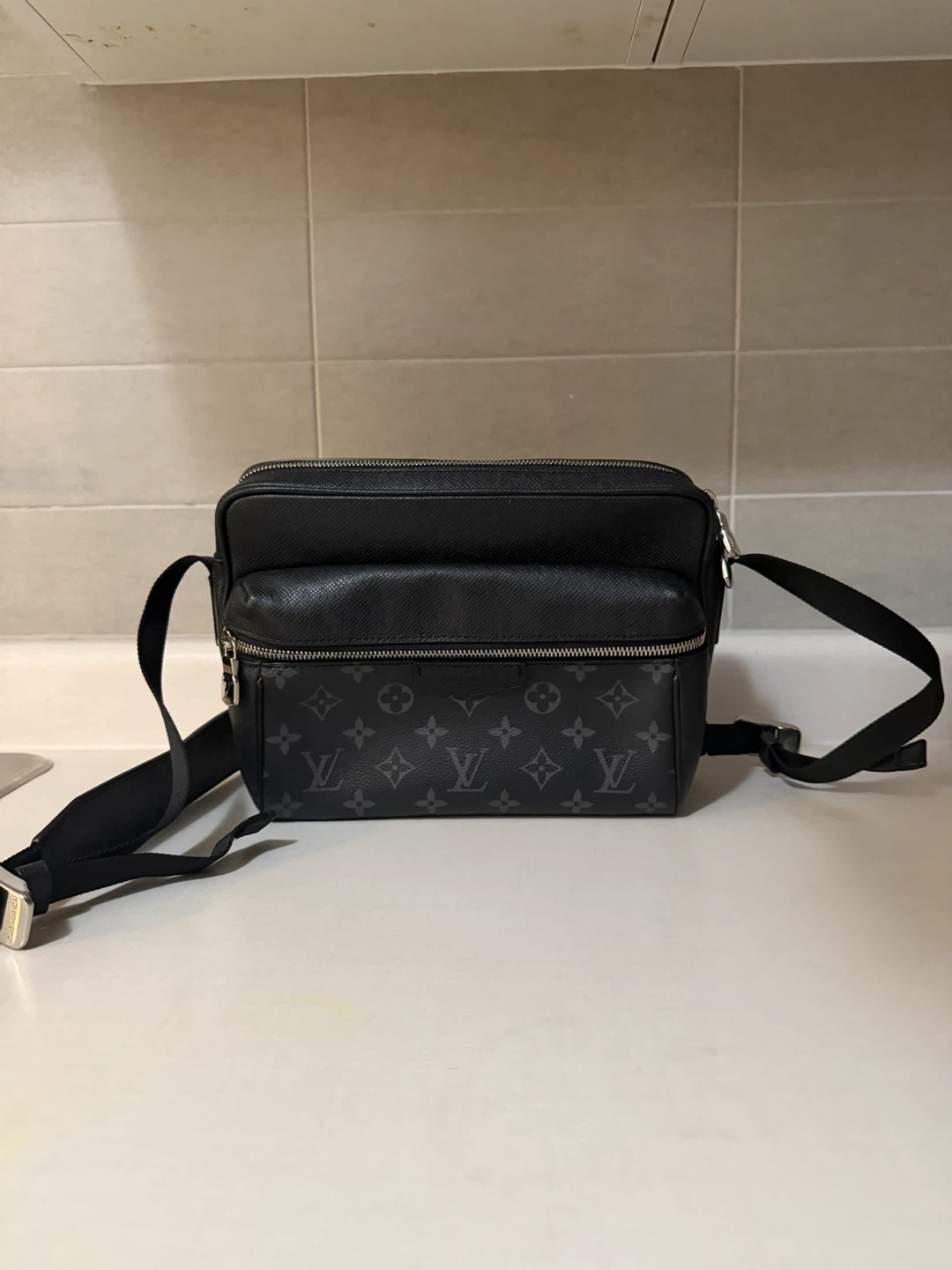 Louis Vuitton Black Monogram Messenger Bag