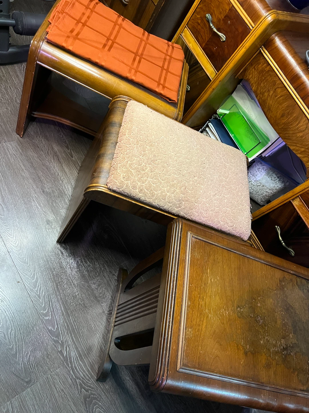 Vintage Waterfall Style Furniture Project Pieces
