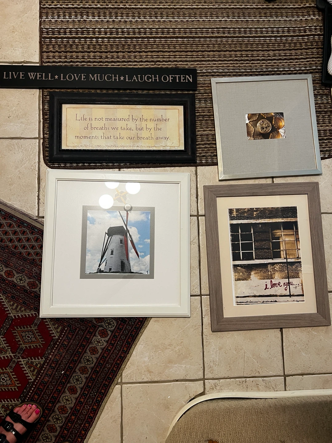 Framed Quote and Photo Wall Art