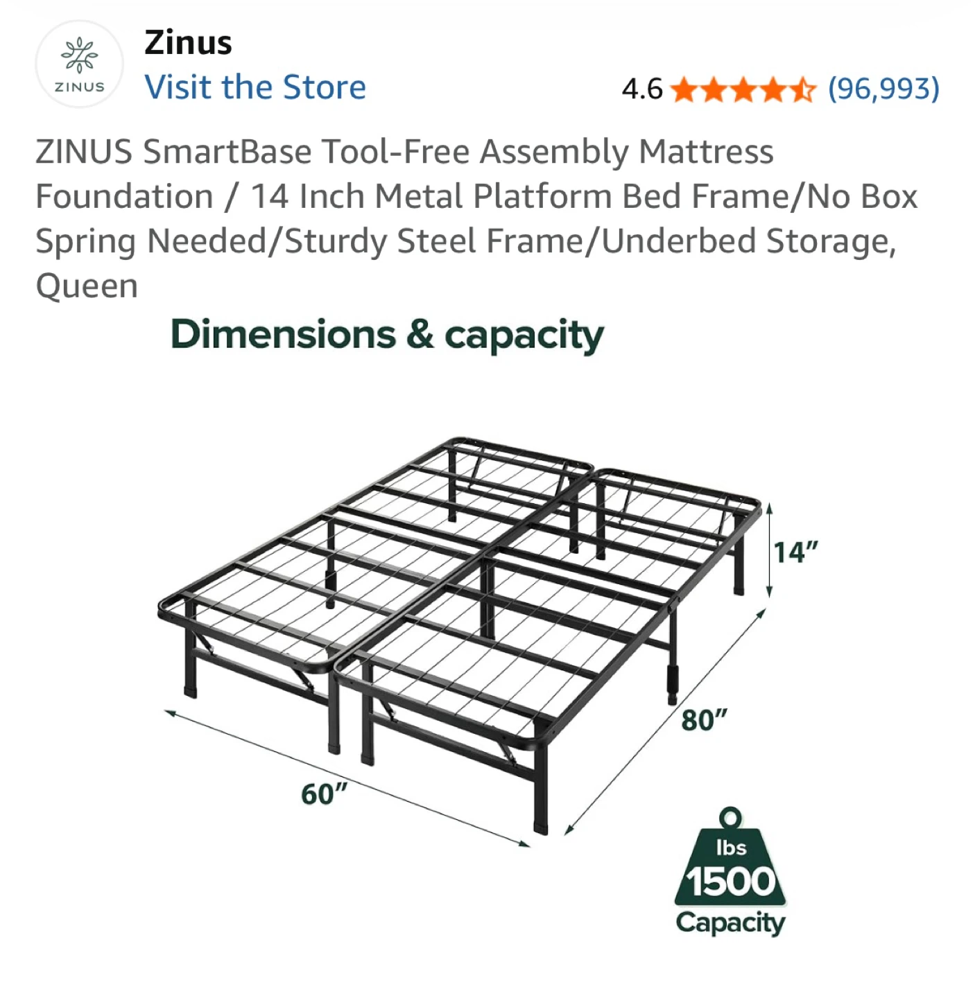 Beautyrest Queen Mattress and Metal Bed Frame - photo 4