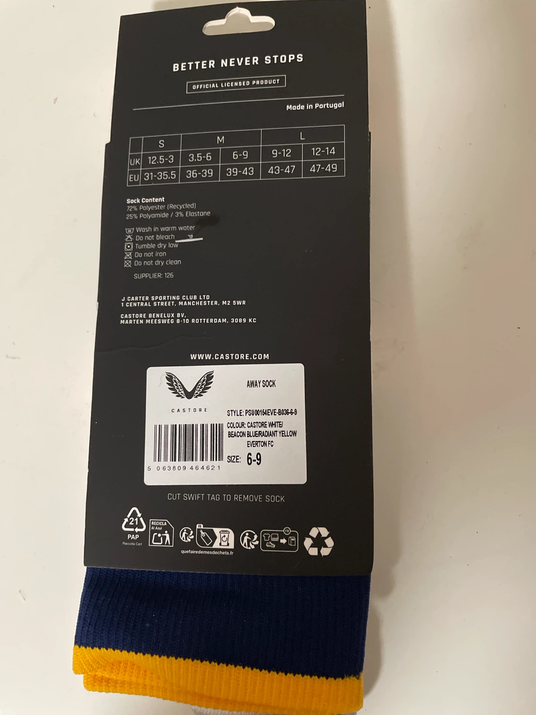 Everton away socks - photo 3