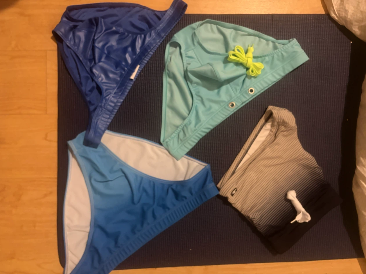 Four pairs of men's swimwear
