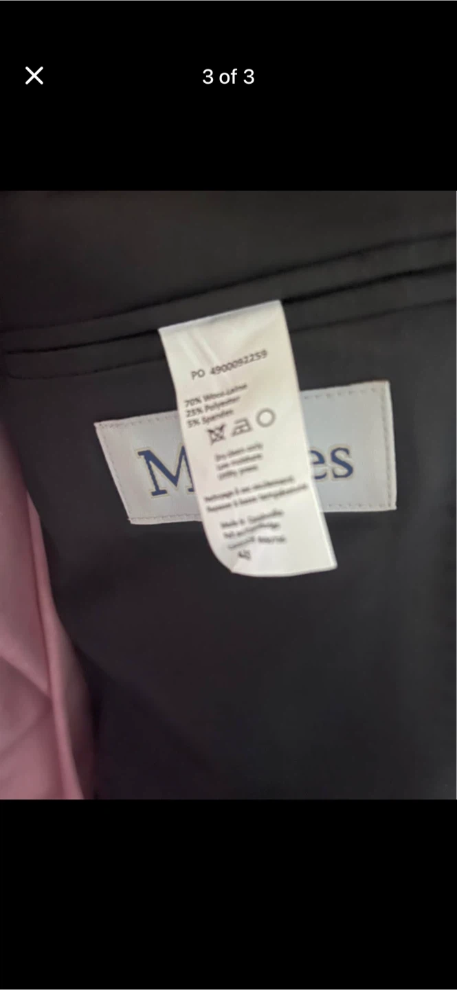 Calvin Klein Suit with Pink Shirt, Tie & Pocket Square - photo 3