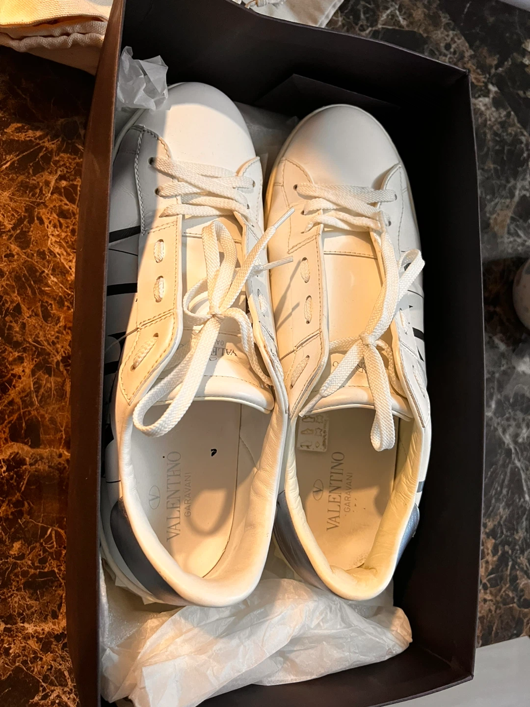 Valentino Garavani White Leather Sneakers