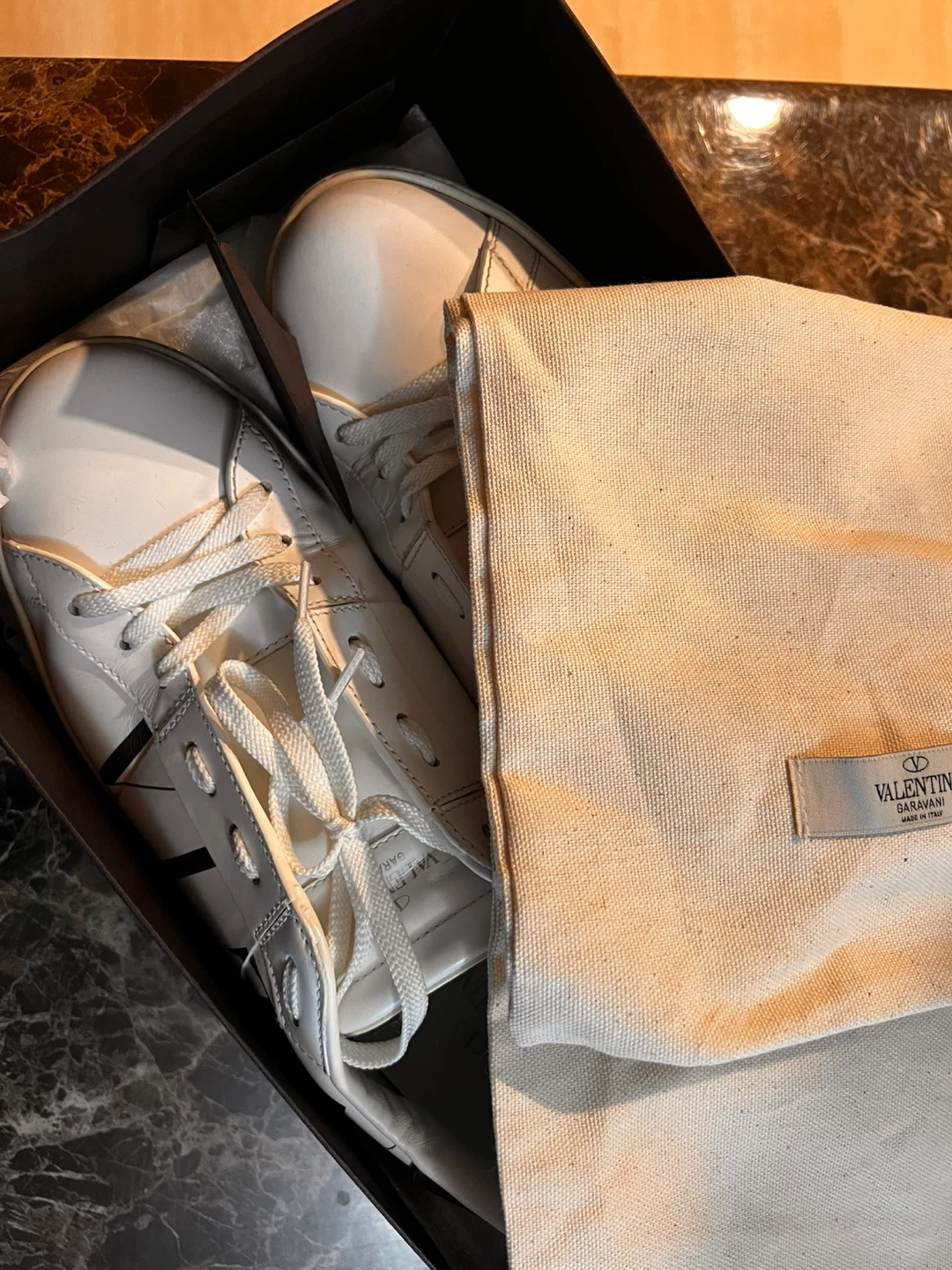Valentino Garavani White Leather Sneakers - photo 2